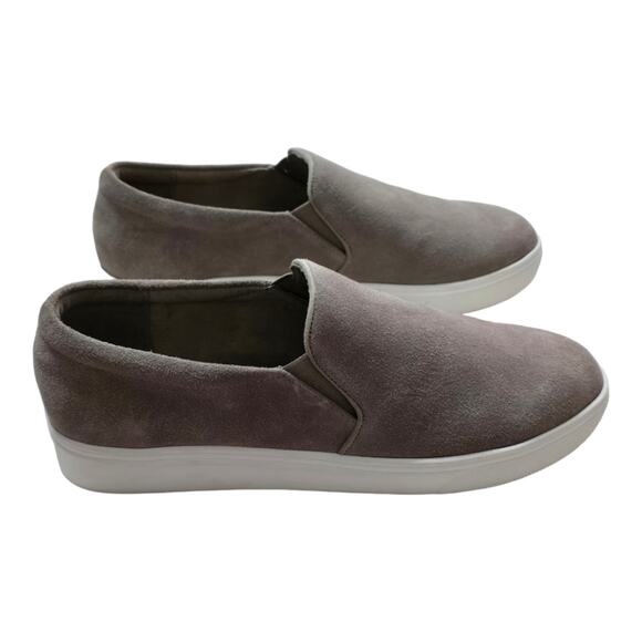 BLONDO Waterproof Beige Suede Slip On Grey Sneakers Women's Size 9 - Picture 5 of 10